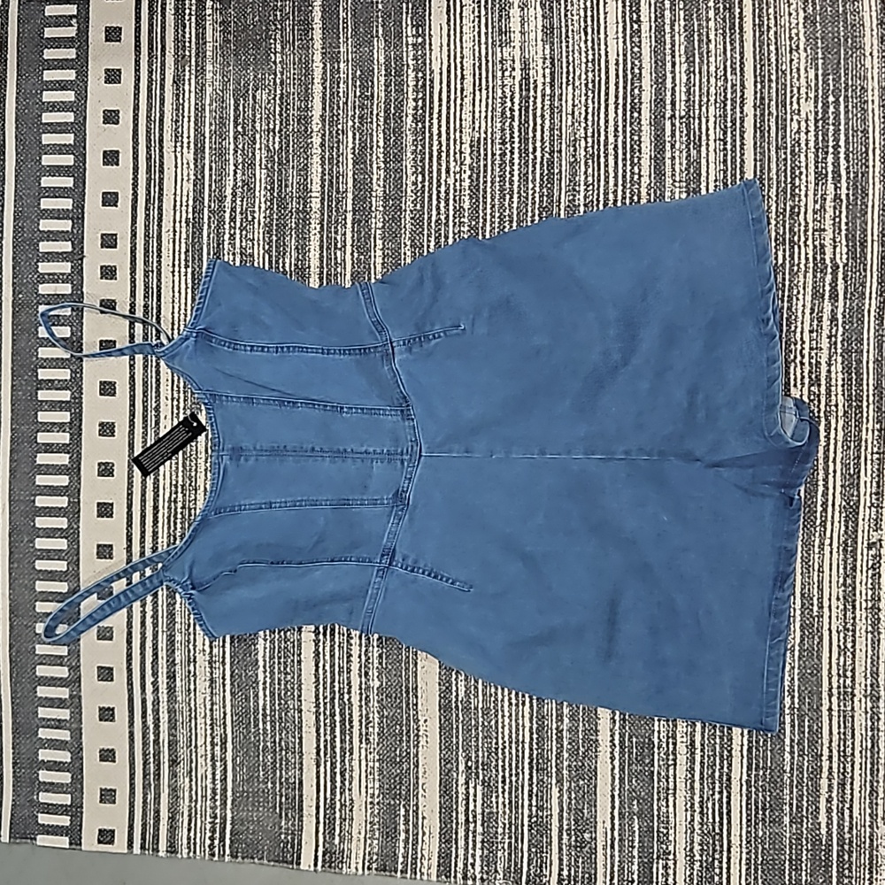 Derek Heart Blue Denim Jumpsuit